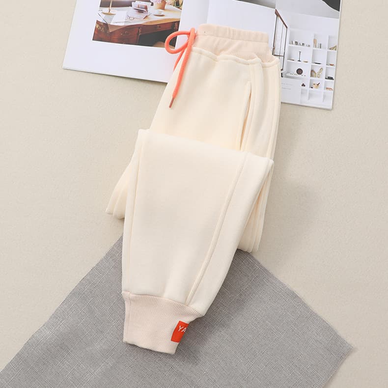 女童加绒加厚运动休闲裤洋气中大童纯棉裤子儿童运动裤卫裤爆